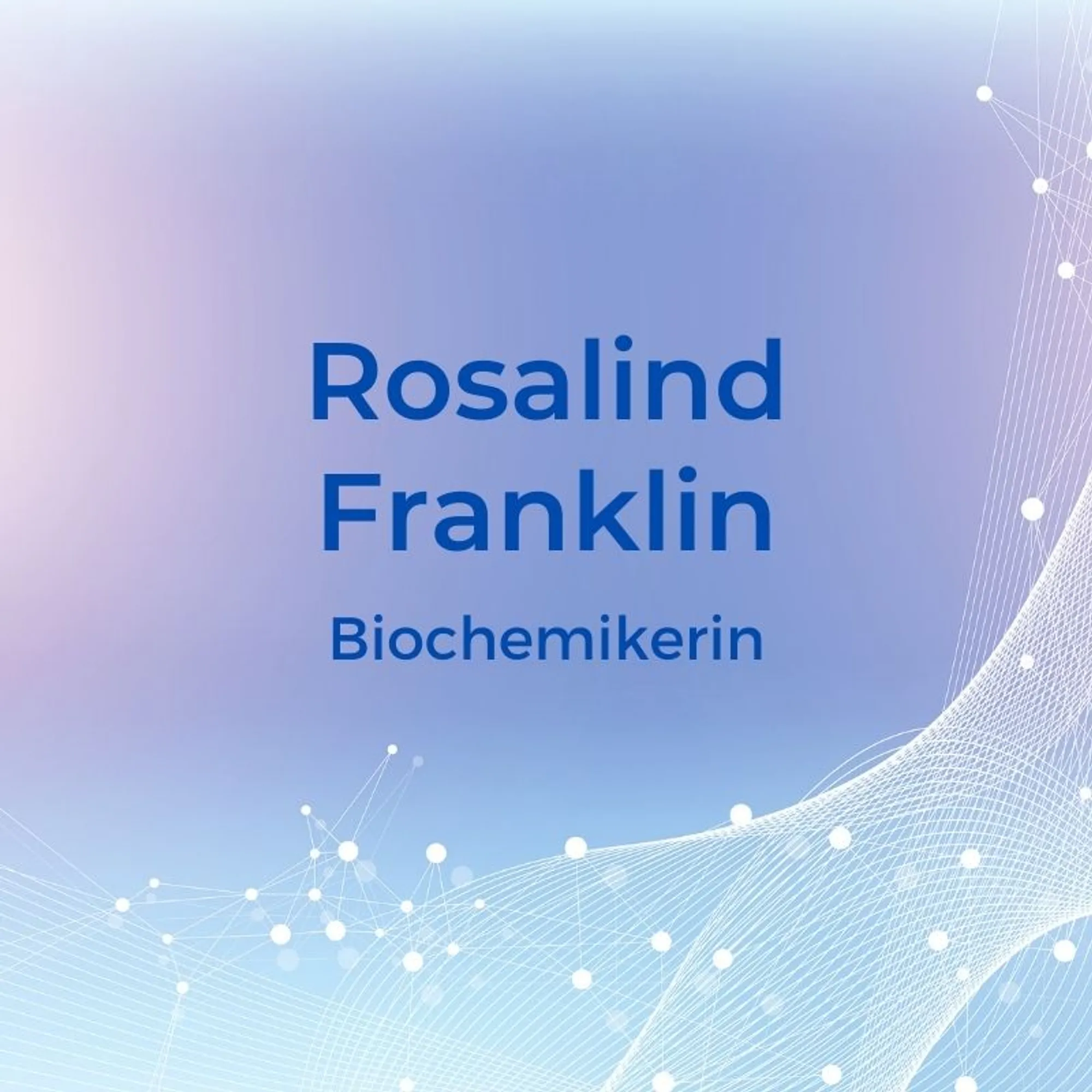 9. Rosalind Franklin (1920-1958) – BiochemikerinDie Britin Rosalind Franklin war eine anerkannte Biophysikerin und trug wesentlich zur Entdeckung der menschlichen DNA bei. Für ihre Entdeckung wurde sie allerdings nie ausgezeichnet. Stattdessen erhielten zwei Männer, Francis Crick und James Watson 1962 den Nobelpreis für die Strukturaufklärung der DNA. Sie arbeitete zudem auf dem Gebiet der Röntgenstrahlung und Molekularstruktur.
