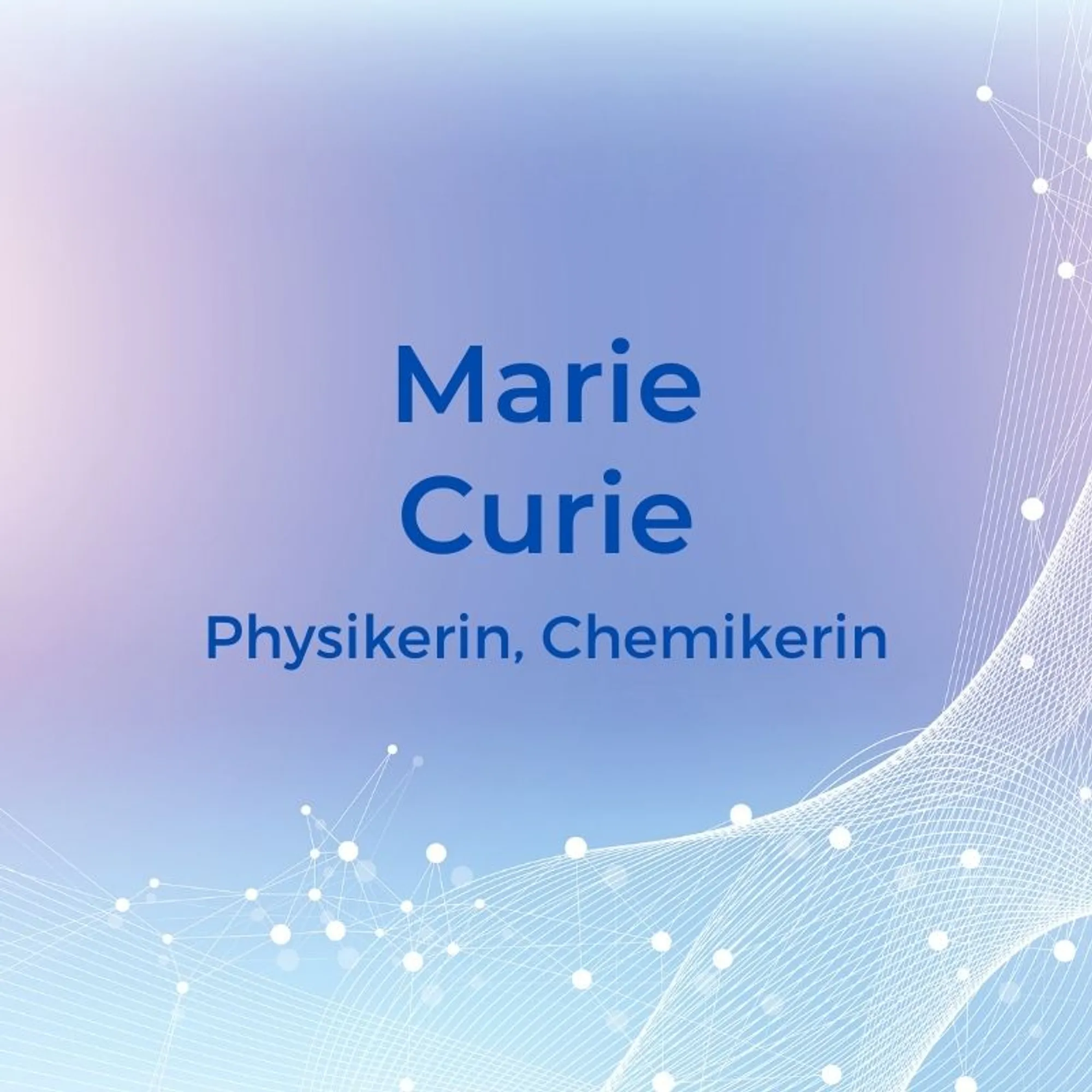 7. Marie Curie (1867–1934) – Physikerin, ChemikerinDiese Naturwissenschaftlerin kennen einige, denn Marie Curie war die erste Frau, die einen Nobelpreis verliehen bekam. Sie forschte zusammen mit ihrem Doktorvater und ihrem Ehemann im Bereich der Radioaktivität und legte damit den Grundstein für die moderne Radiologie. 1911 erhielt sie dann noch einen zweiten Nobelpreis, womit Marie Curie eine von zwei Personen ist, die jemals in zwei unterschiedlichen Kategorien diesen Preis erhalten hat. Ab 1914 leitete sie dann das Radium-Institut in Paris und setzte sich dort besonders für die Förderung von Frauen und ausländischen Wissenschaftlern ein.
