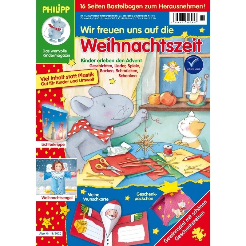 Kinderzeitschrift Cover Philipp, die Maus