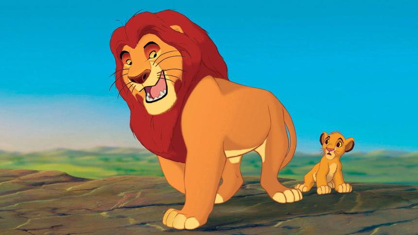 Mufasa und Simba aus 'Der König der Löwen'