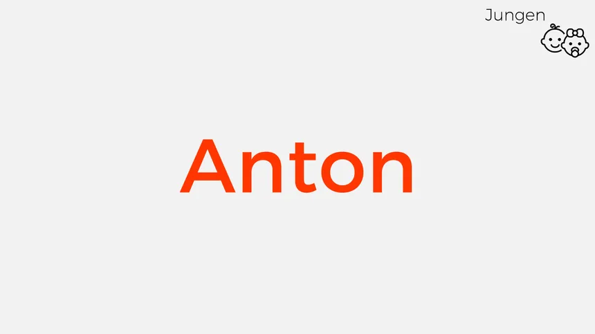 altdeutsche Jungennamen: Anton