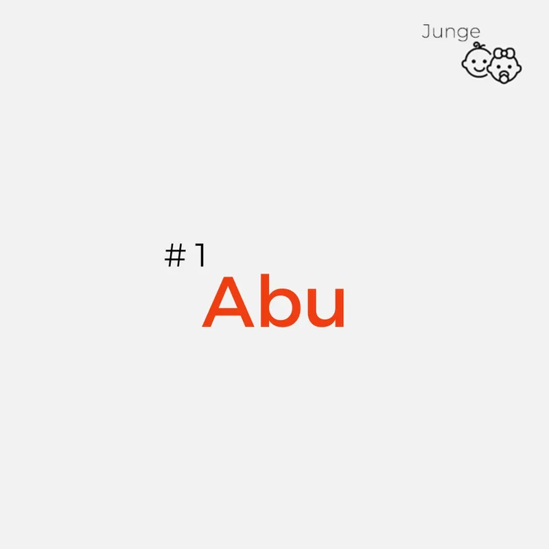Disney-Name: Abu