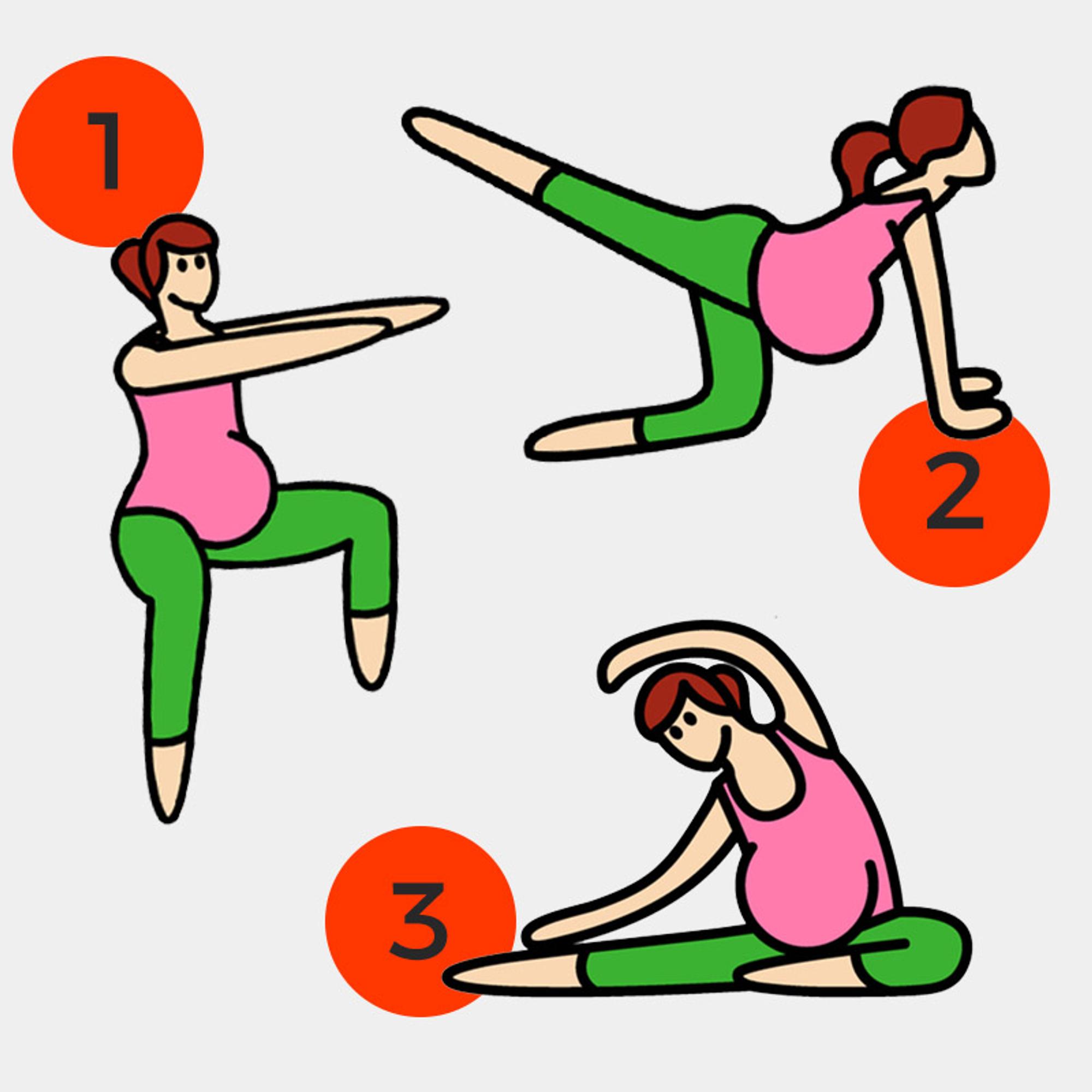 Schwangerschaftsgymnastik Übungen Beine