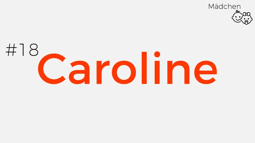 Mädchennamen aus Pop-Songs: Caroline