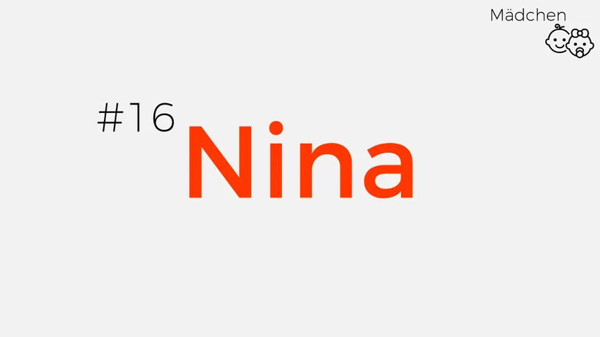 Mädchennamen aus Pop-Songs: Nina