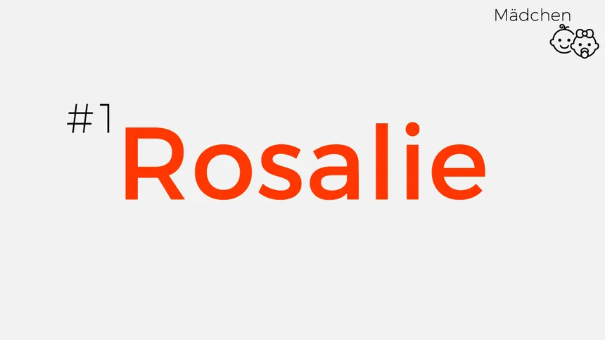 Mädchennamen aus Pop-Songs: Rosalie