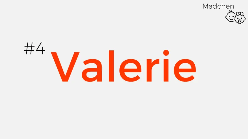 Mädchennamen aus Pop-Songs: Valerie