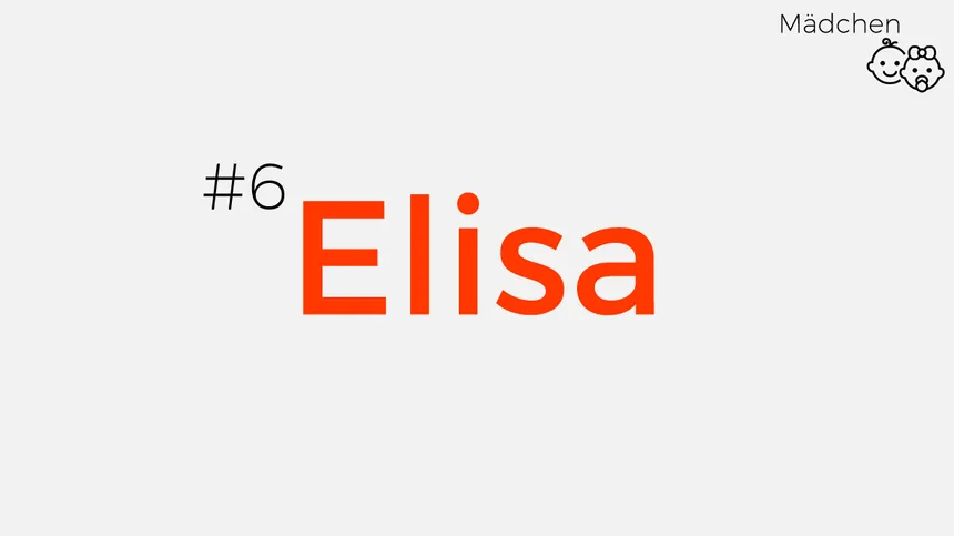 Mädchennamen aus Pop-Songs: Elisa