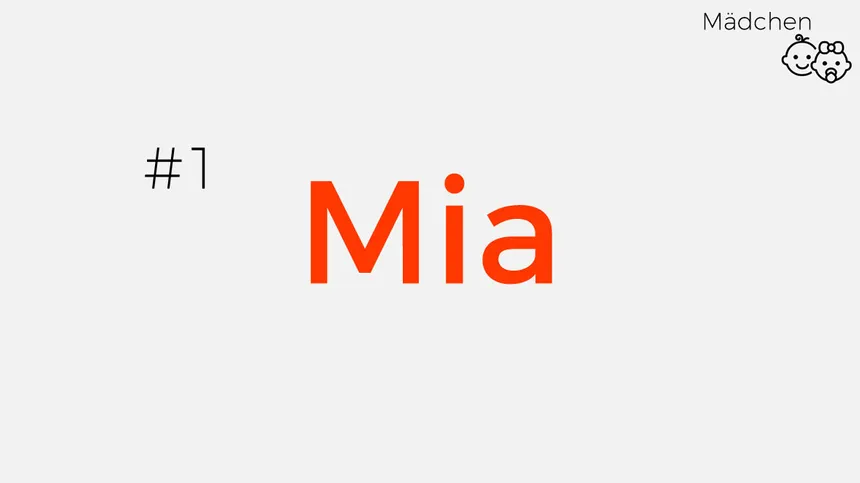 Kurze Vornamen, die man sich leicht merken kann: Mia