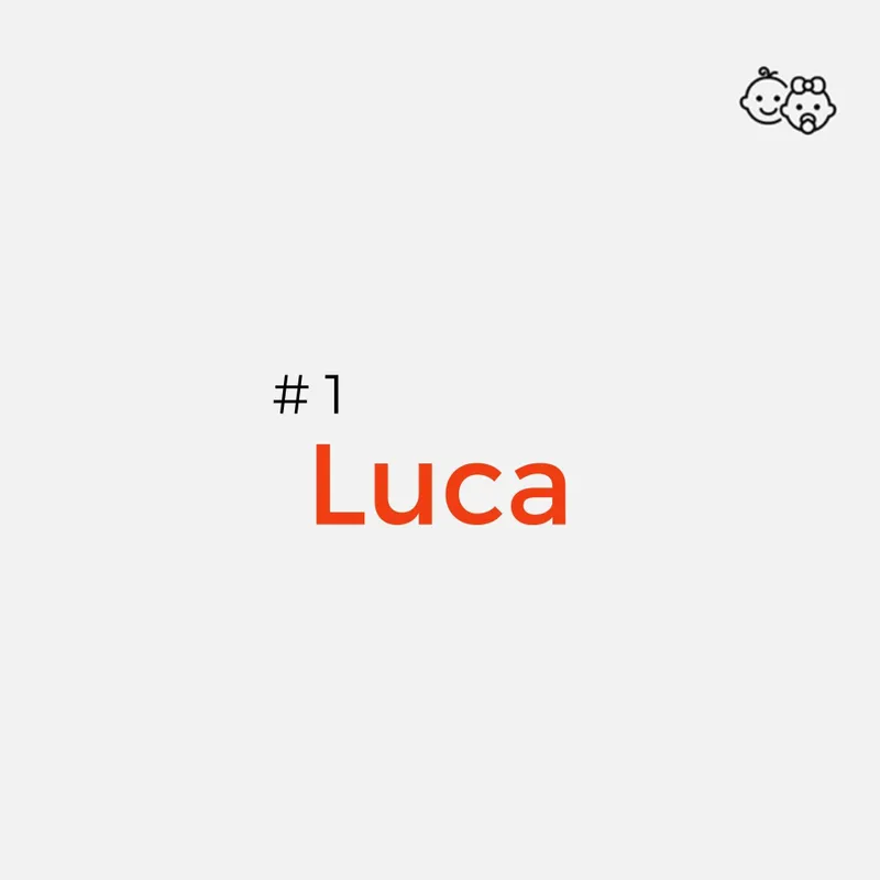 Geschlechtsneutrale Namen: Luca
