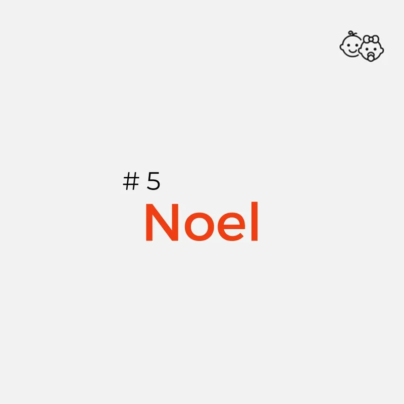 Geschlechtsneutrale Namen: Noel