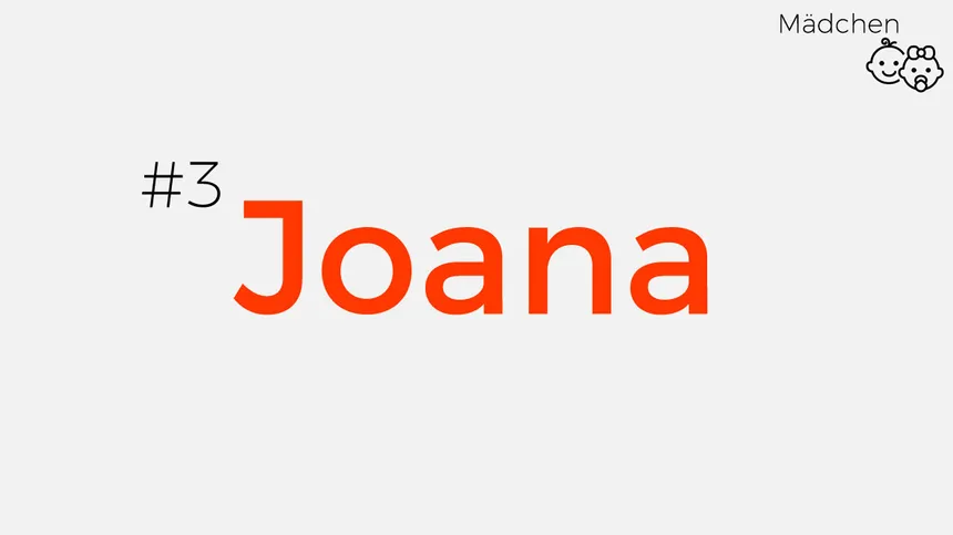 Vornamen mit Mobbing-Potenzial: Joana