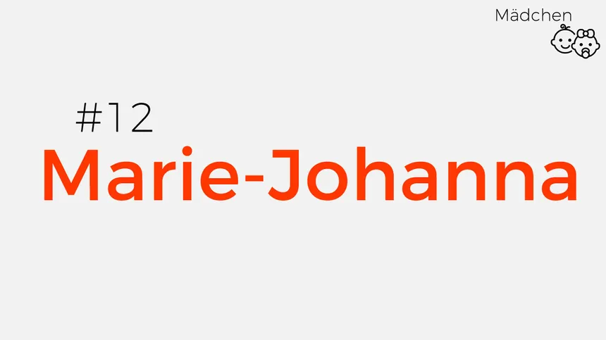 Vornamen mit Mobbing-Potenzial: Marie-Johanna