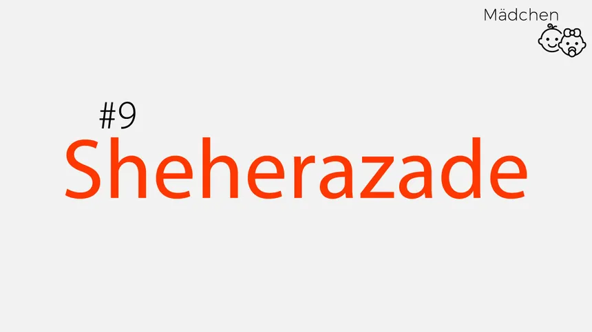 lang und ausgefallen: Sheherazade