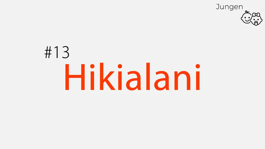 lang und ausgefallen: Hikialani