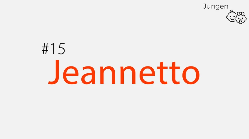 lang und ausgefallen: Jeannetto