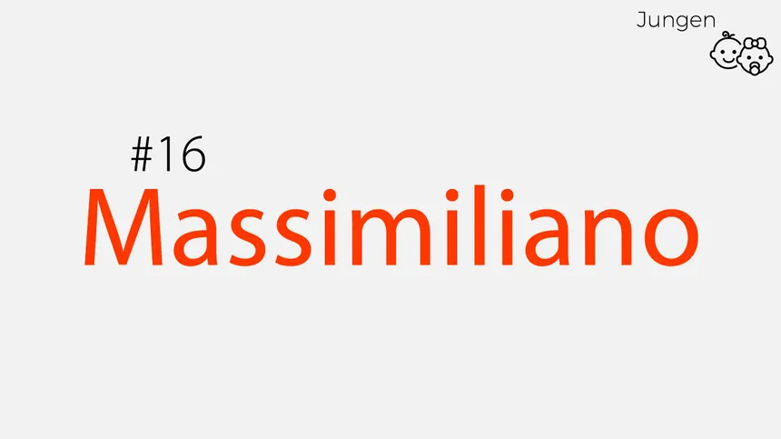 lang und ausgefallen: Massimiliano