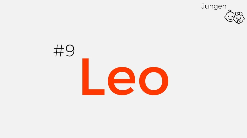 Babynamen inspiriert von den 90ern: Leo