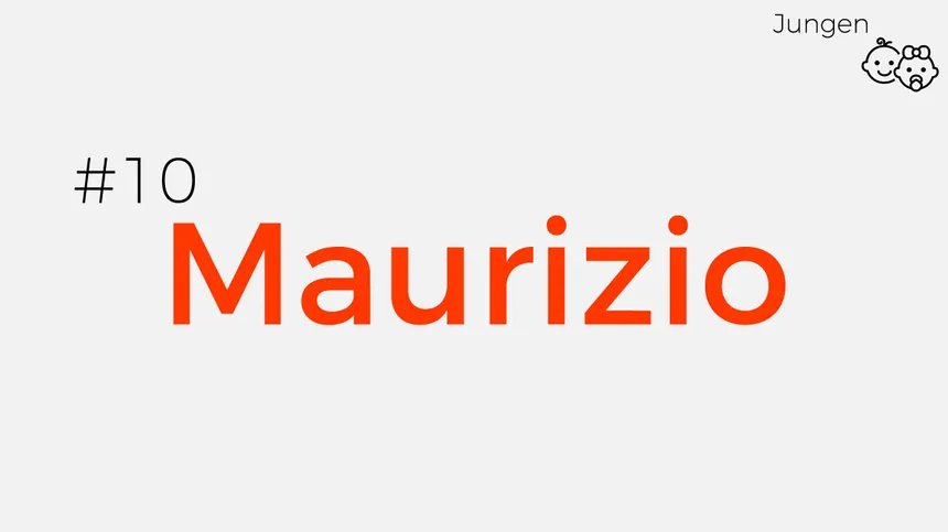 Babynamen inspiriert von den 90ern: Maurizio