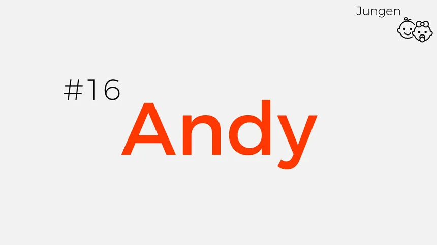 Babynamen inspiriert von den 90ern: Andy