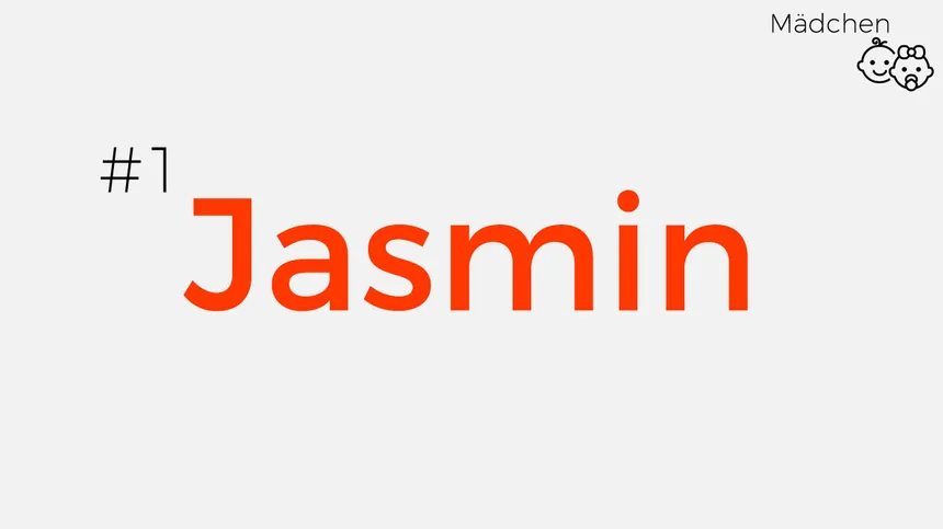 Babynamen inspiriert von den 90ern: Jasmin