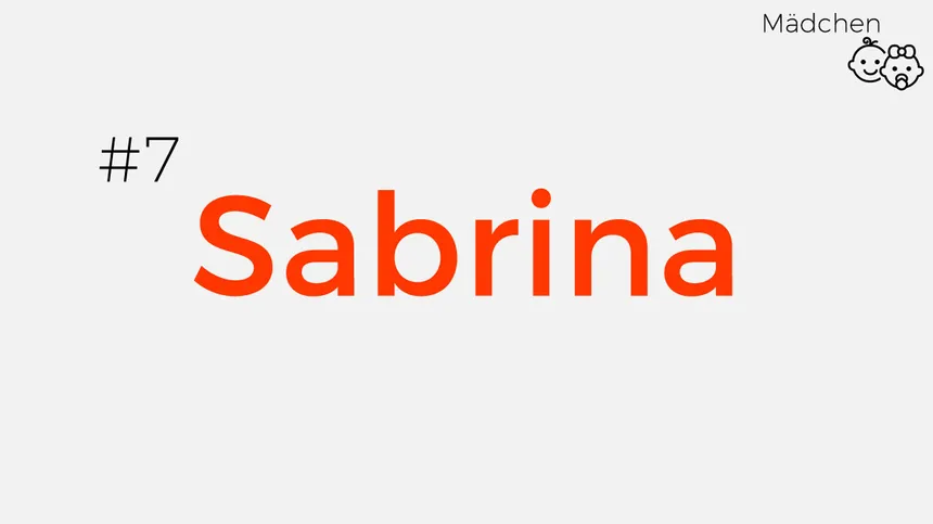 Babynamen inspiriert von den 90ern: Sabrina