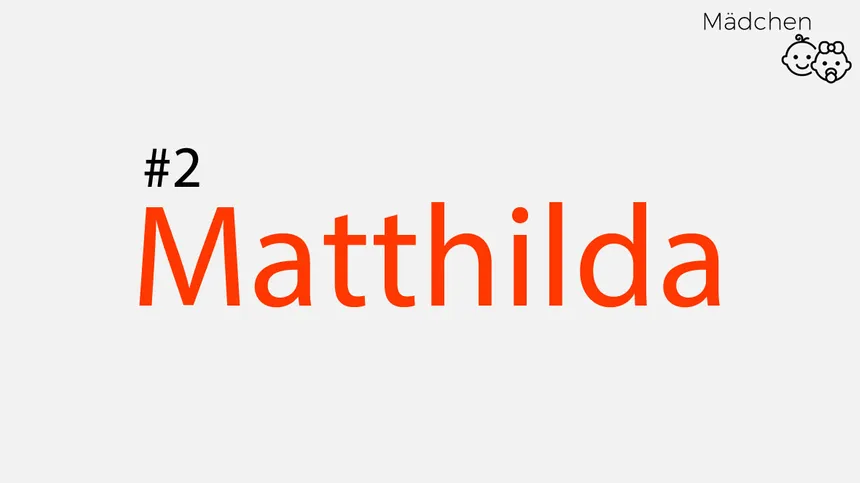 Trendnamen: Matthilde