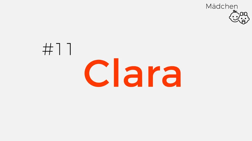 Namen von starken Frauen: Clara