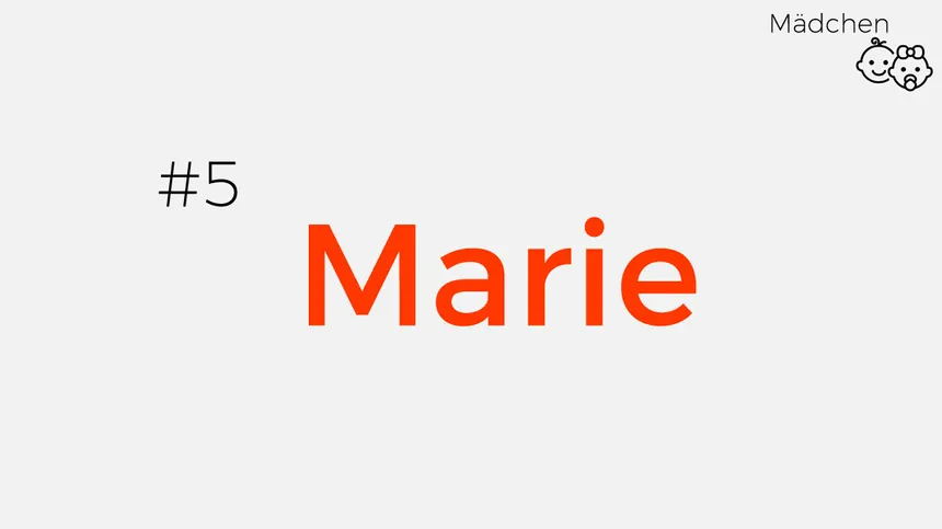Namen von starken Frauen: Marie