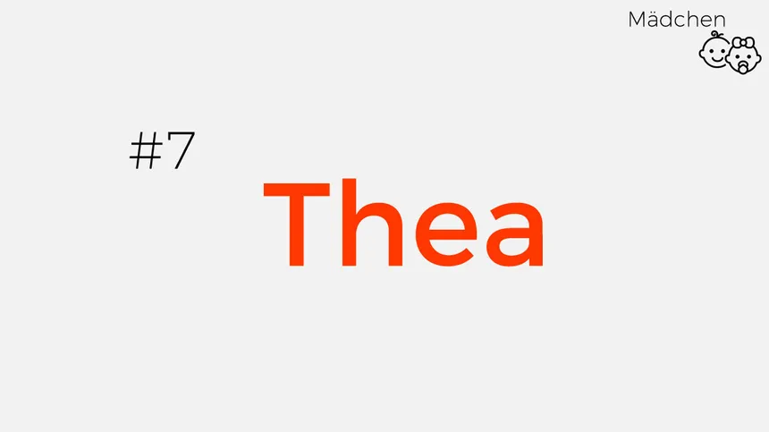 Namen von starken Frauen: Thea