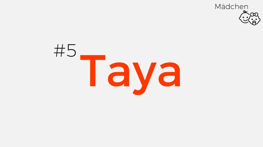 afrikanischer Mädchenname Taya: ruhiger Fluss