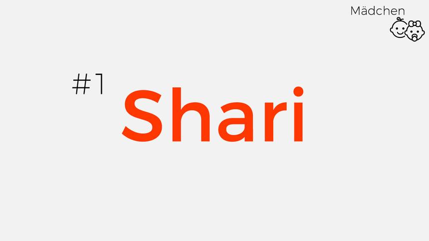 afrikanischer Mädchenname Shari: weites Land