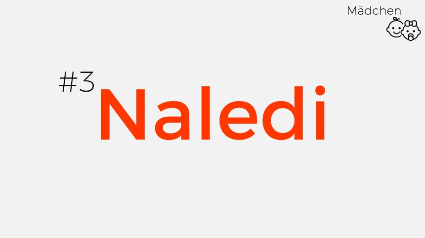 afrikanischer Mädchenname Naledi: der aufgehende Stern