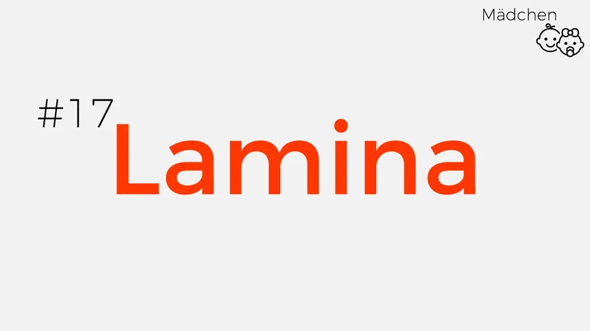 afrikanischer Mädchenname Lamina: die Gewissenhafte