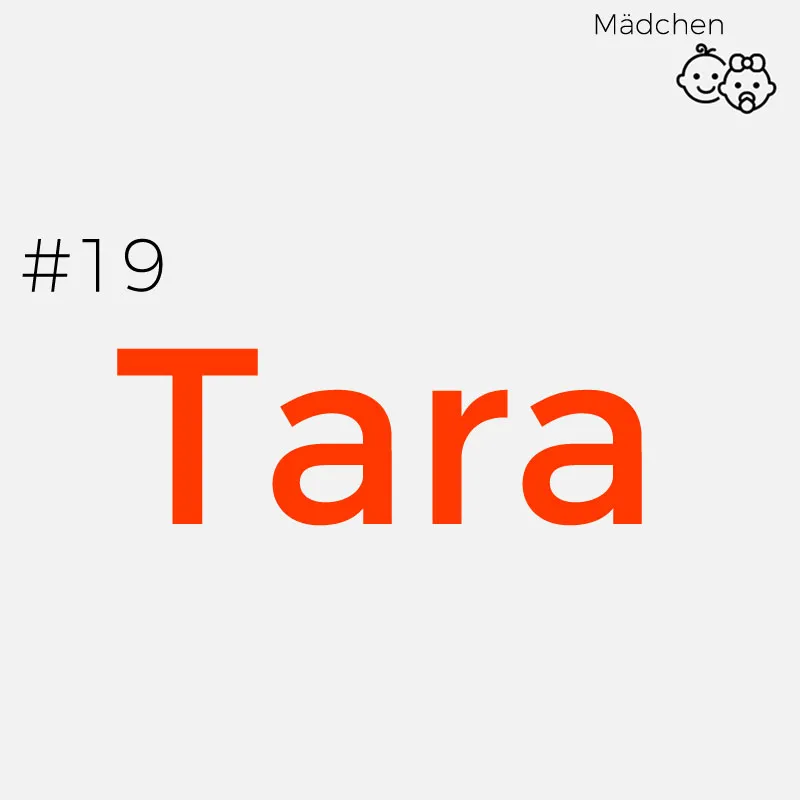 Seltene Mädchennamen: Tara