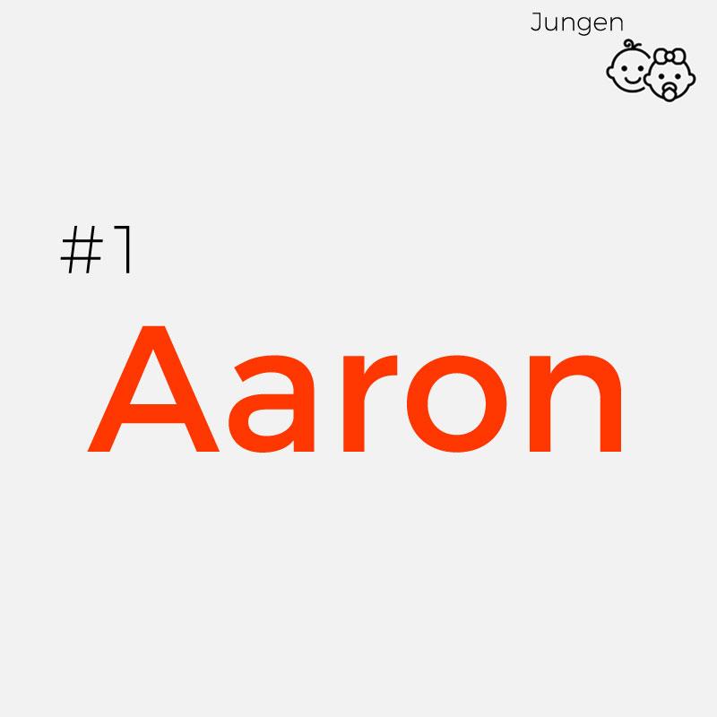 Seltene Jungennamen: Aaron