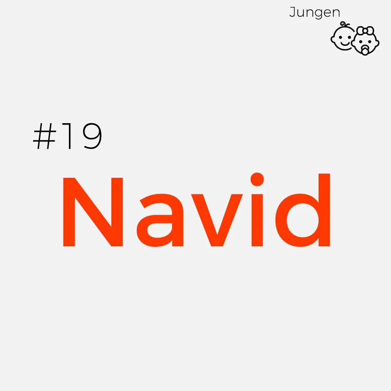 Seltene Jungennamen: Navid