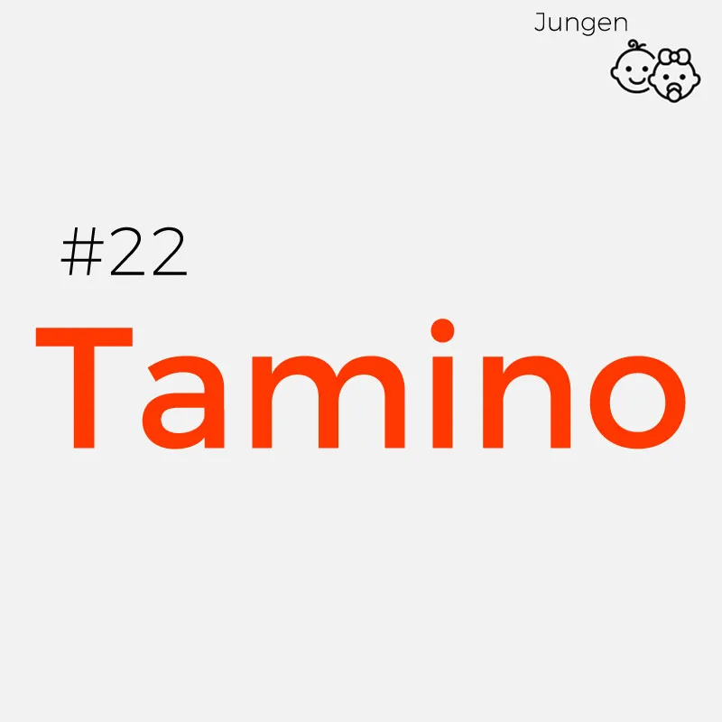 Seltene Jungennamen: Tamino