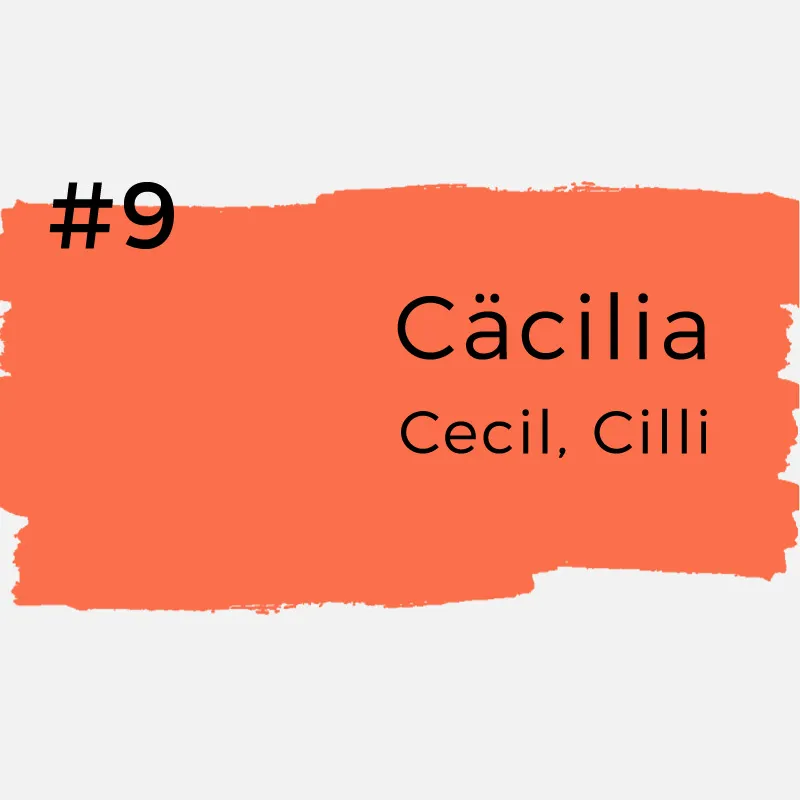 Vornamen mit kreativen Spitznamen - Cäcilia