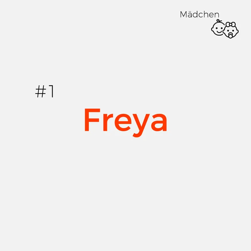 schwedische Vornamen - Freya