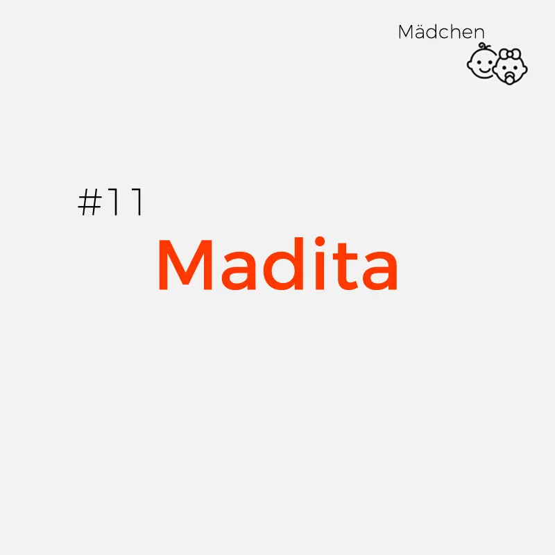 schwedische Vornamen - madita