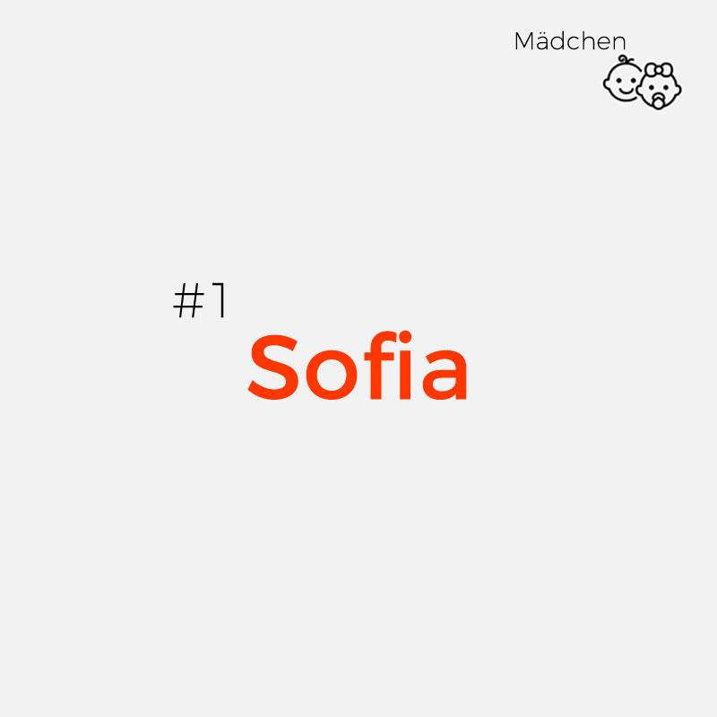 italienische Mädchennamen - Sofia