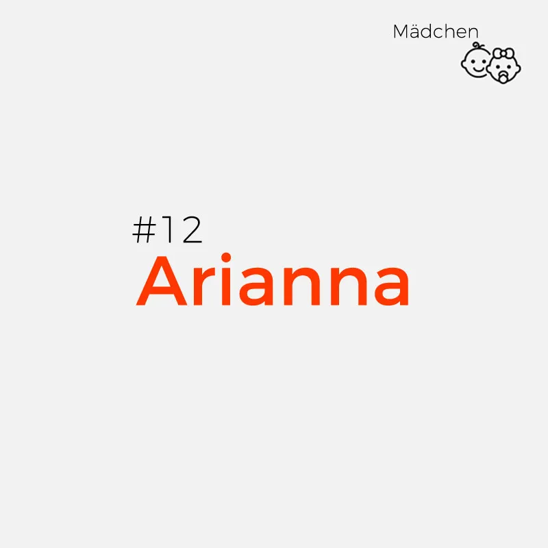 italienische Mädchennamen - Arianna