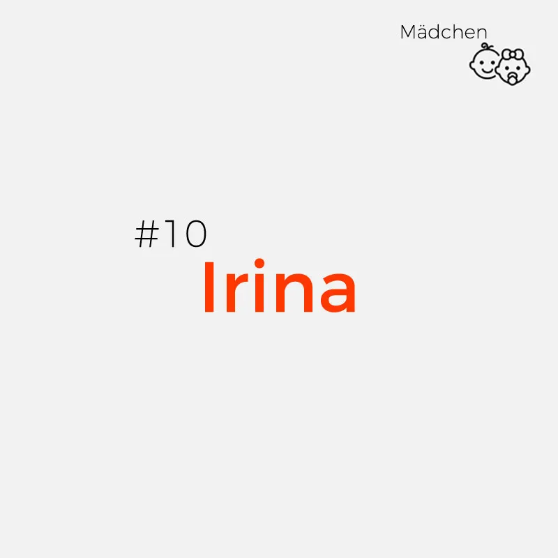 griechische Mädchennamen - irina