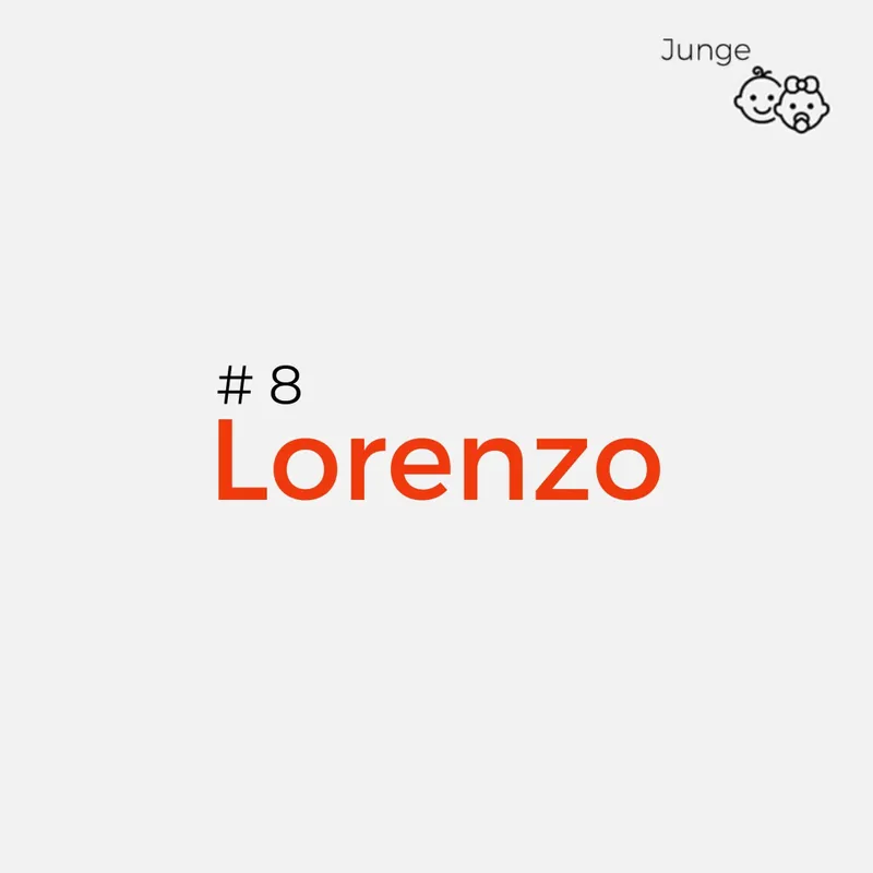 Italienische Jungennamen - Lorenzo