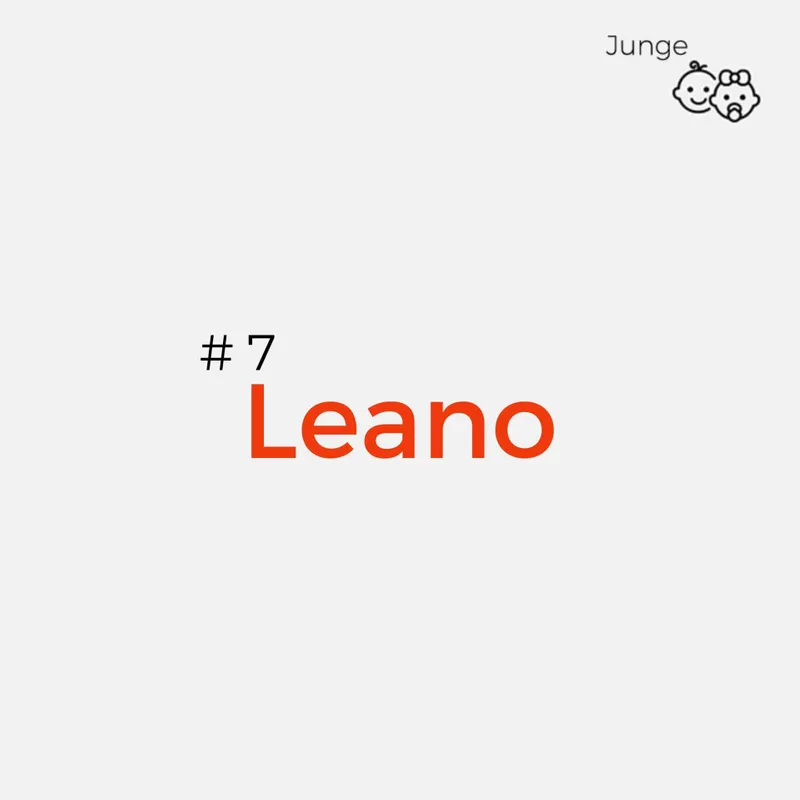Italienische Jungennamen - Leano