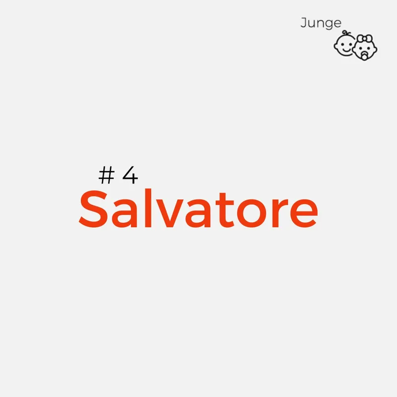 Italienische Jungennamen - Salvatore