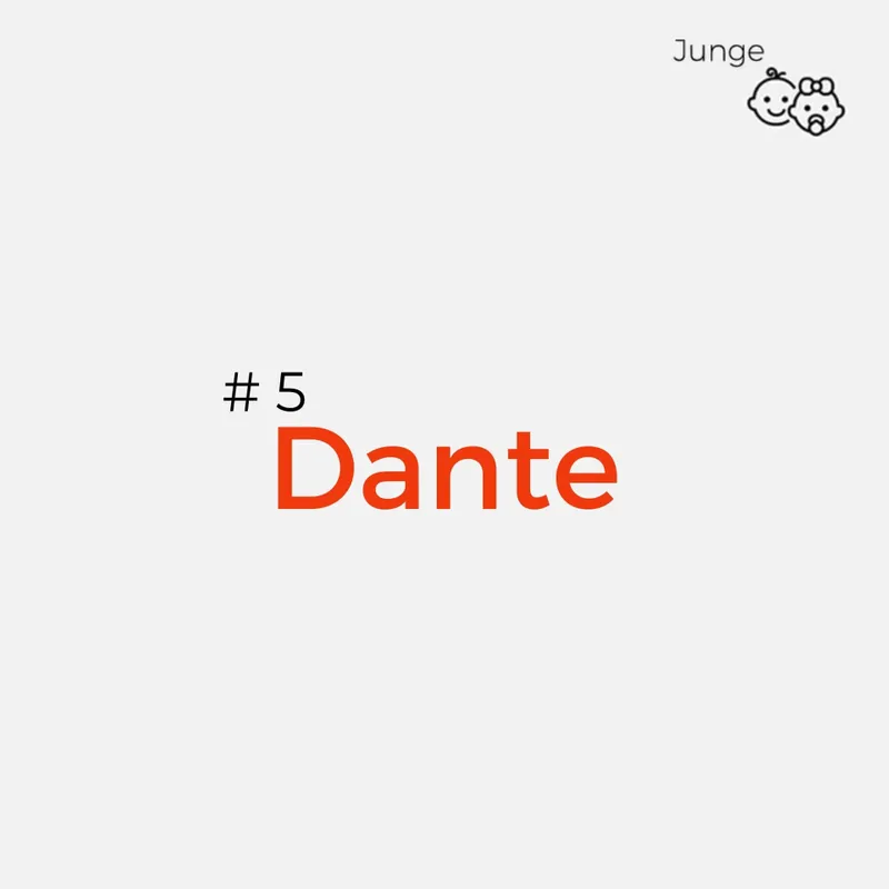 Italienische Jungennamen - Dante