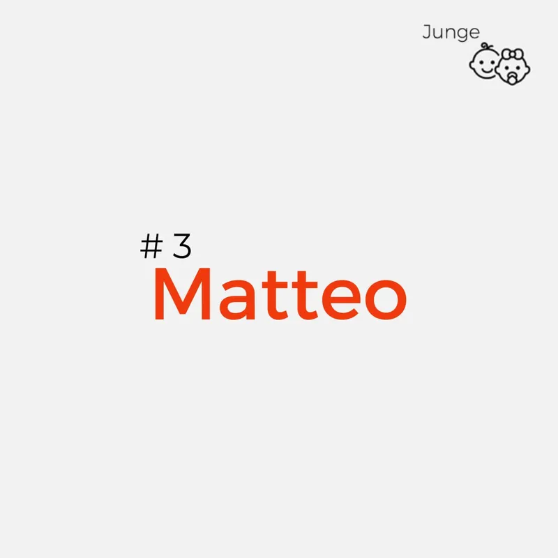 Italienische Jungennamen - Matteo
