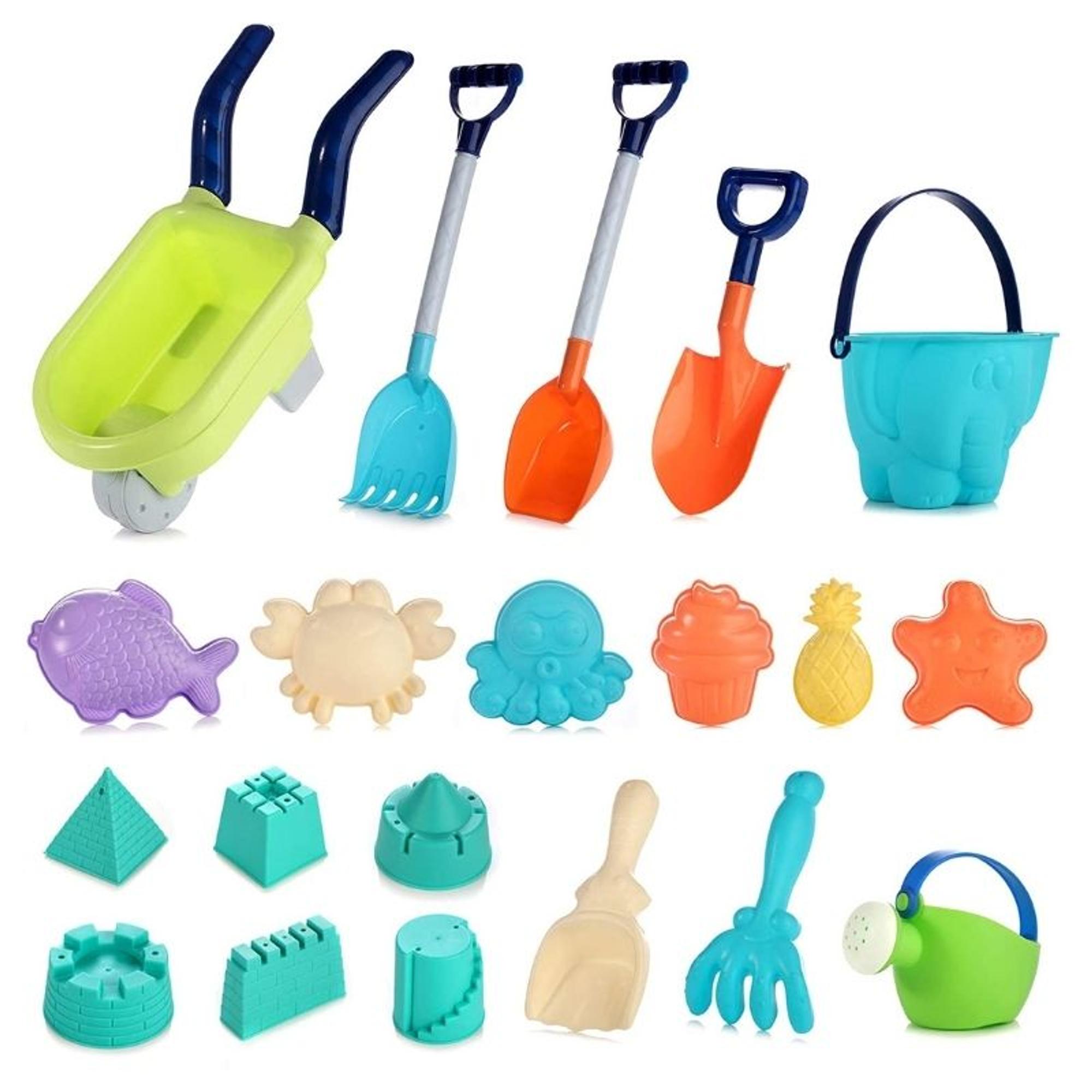 Sandspielzeug Set Strandspielzeug für Sandkasten mit Kipper und*Gießkanne 18tlg 